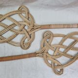 Tapette à tapis, tape tapis en rotin tressé