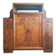 Art Deco sideboard with marble tops, antique dresser, display cabinet