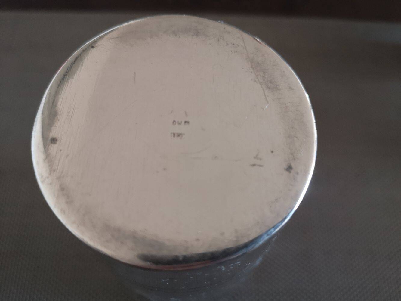 Art Deco silver metal shaker - Oscar Wiskemann - 1930s