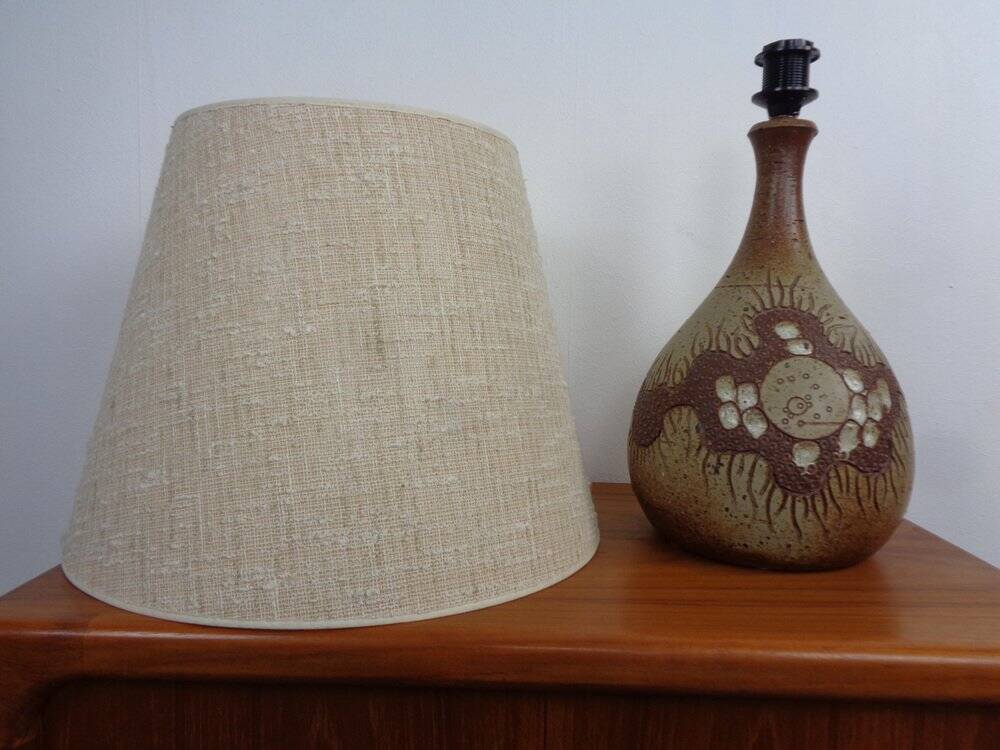 Danish Studio Ceramic Floor Lamp by Mette Løkke Stiil, 1960s