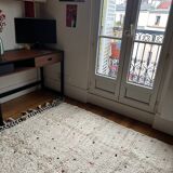 Berber Beni Ouarain handmade rug with colorful polka dots, 100% wool