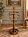 Umbrella stand and English-style wooden and brass canes, 20th century.