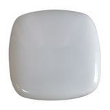 Globe opaline square wall sconce