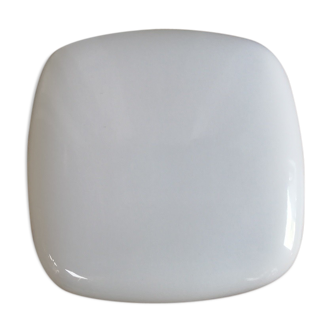 Globe opaline square wall sconce