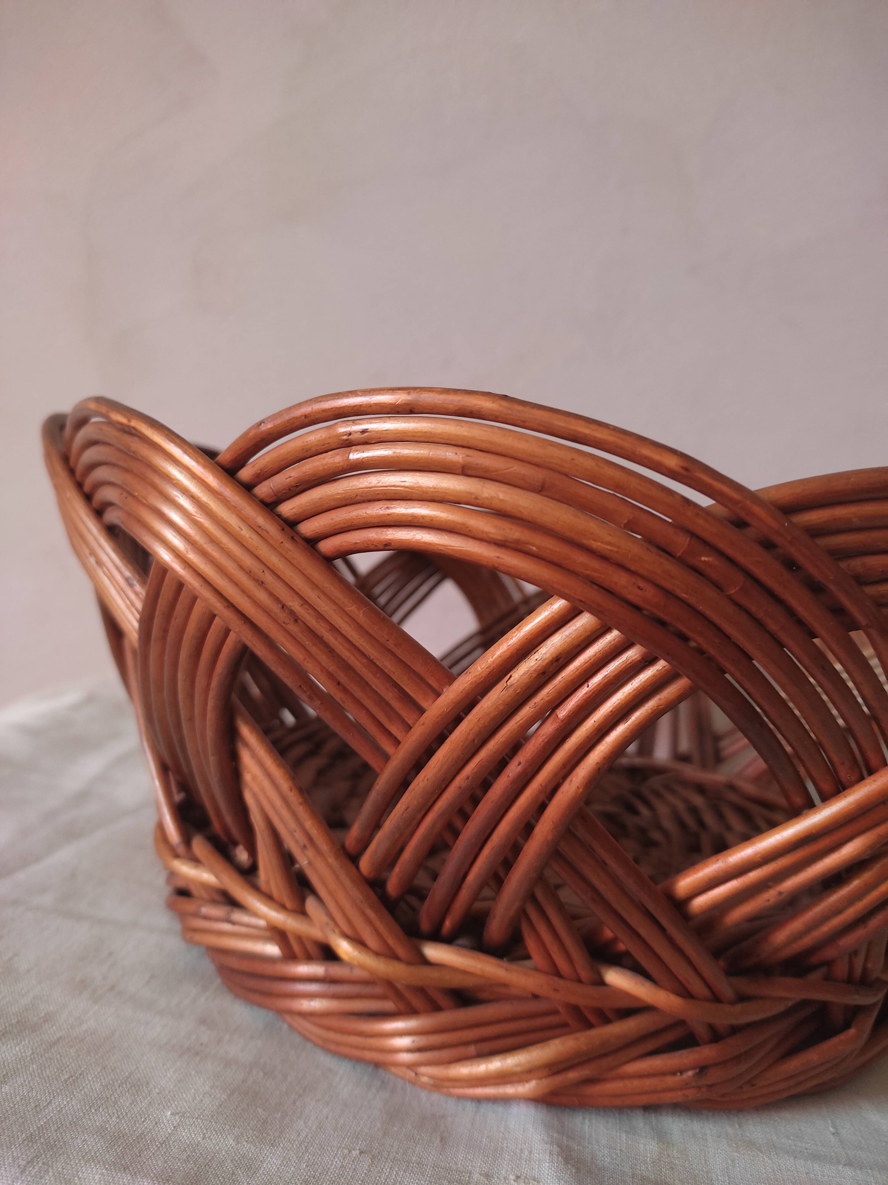 Vintage wicker basket