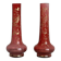 Duo of small antique glass vases