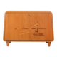 Scandinavian 1940s elm cabinet with inlay