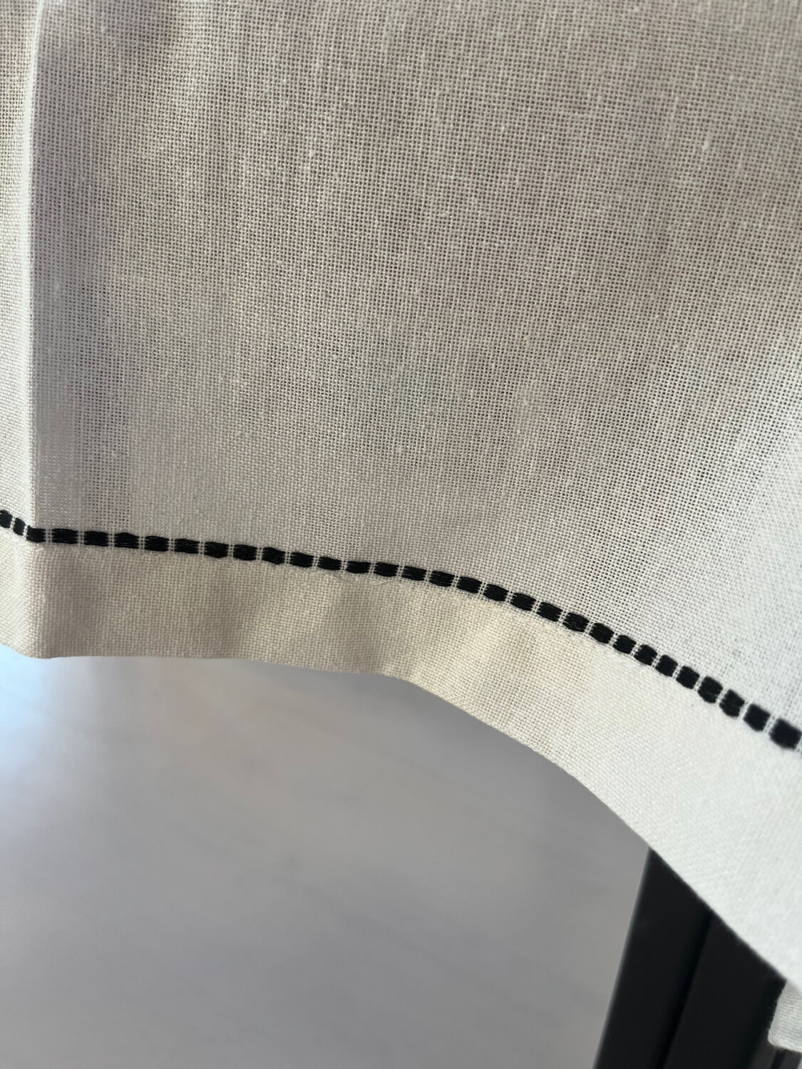Embroidered cotton tablecloth