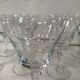 Set of 10 engraved vintage glasses
