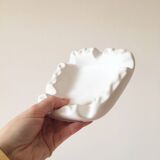 Matte white ceramic bowl, 1950s