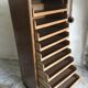 Vintage sliding curtain file cabinet 1950-1970