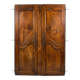 Paire de portes de placard style Louis XV en merisier massif