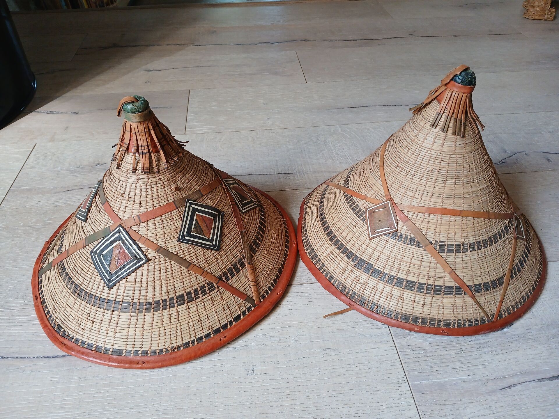 2 ancient African hats