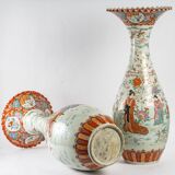 Pair of Great Japanese Vases, Meiji era