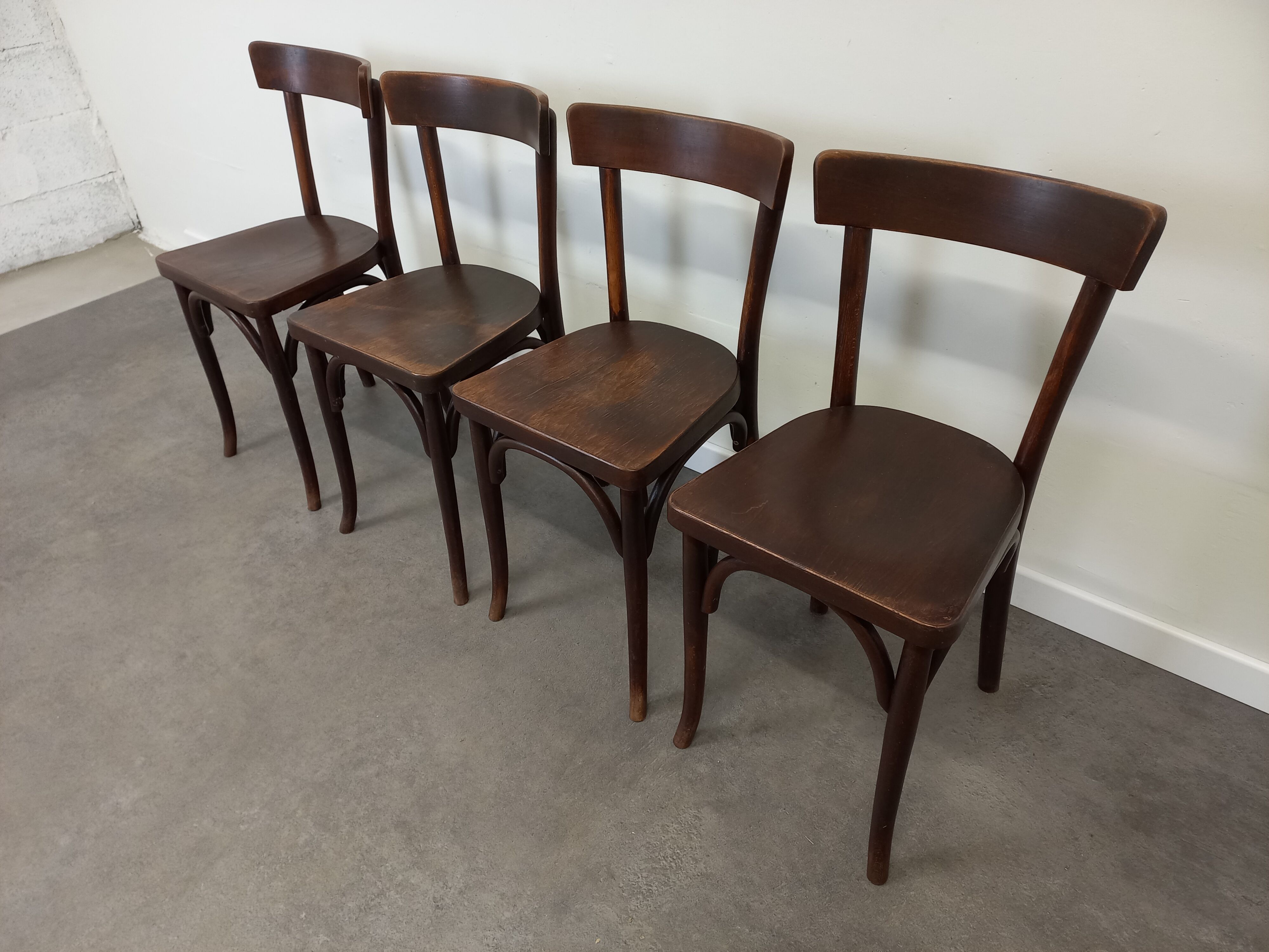 Vintage bistro chairs lot of 4