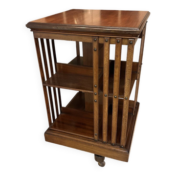 mahogany revolving bookcase