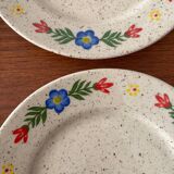 Set of 4 dessert plates Tulowice – Vintage Polish ceramics fl