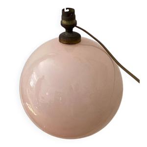 Lampe boule en verre - opalin
