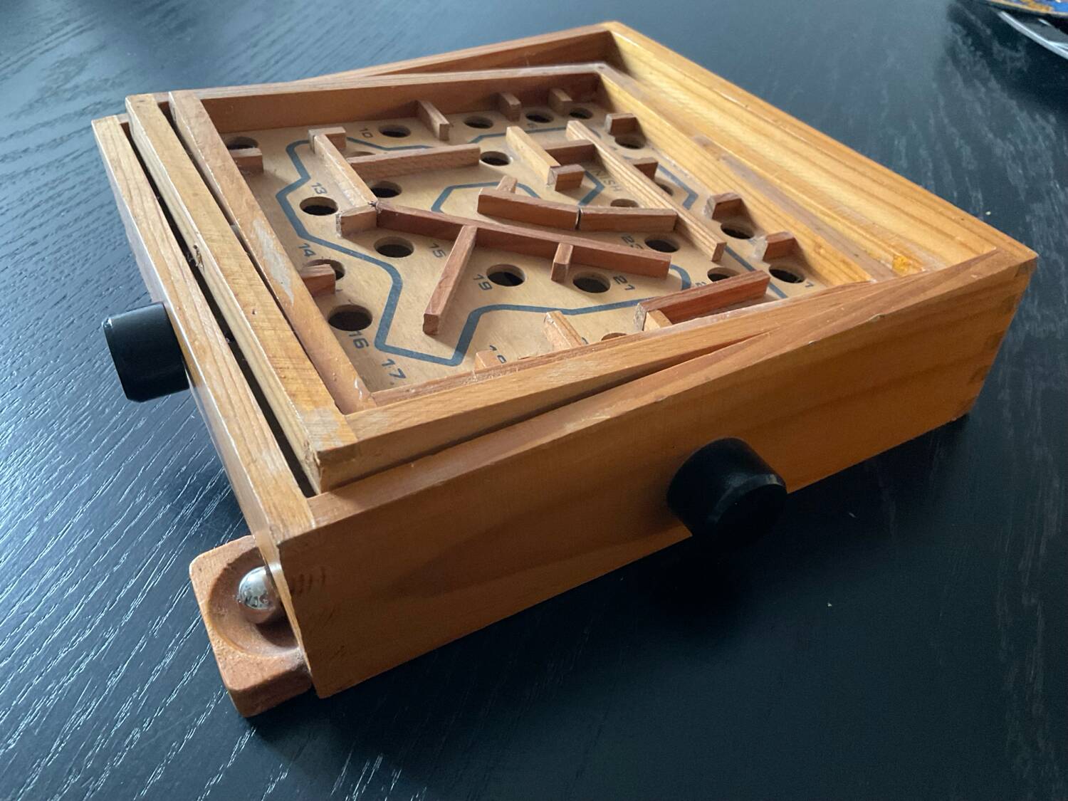 Vintage wooden maze