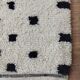 Handmade moroccan polka dot berber rug 294 x 194 cm