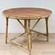 VINTAGE Low Table in Oak and Rattan