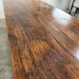 19th-century solid oak dining table