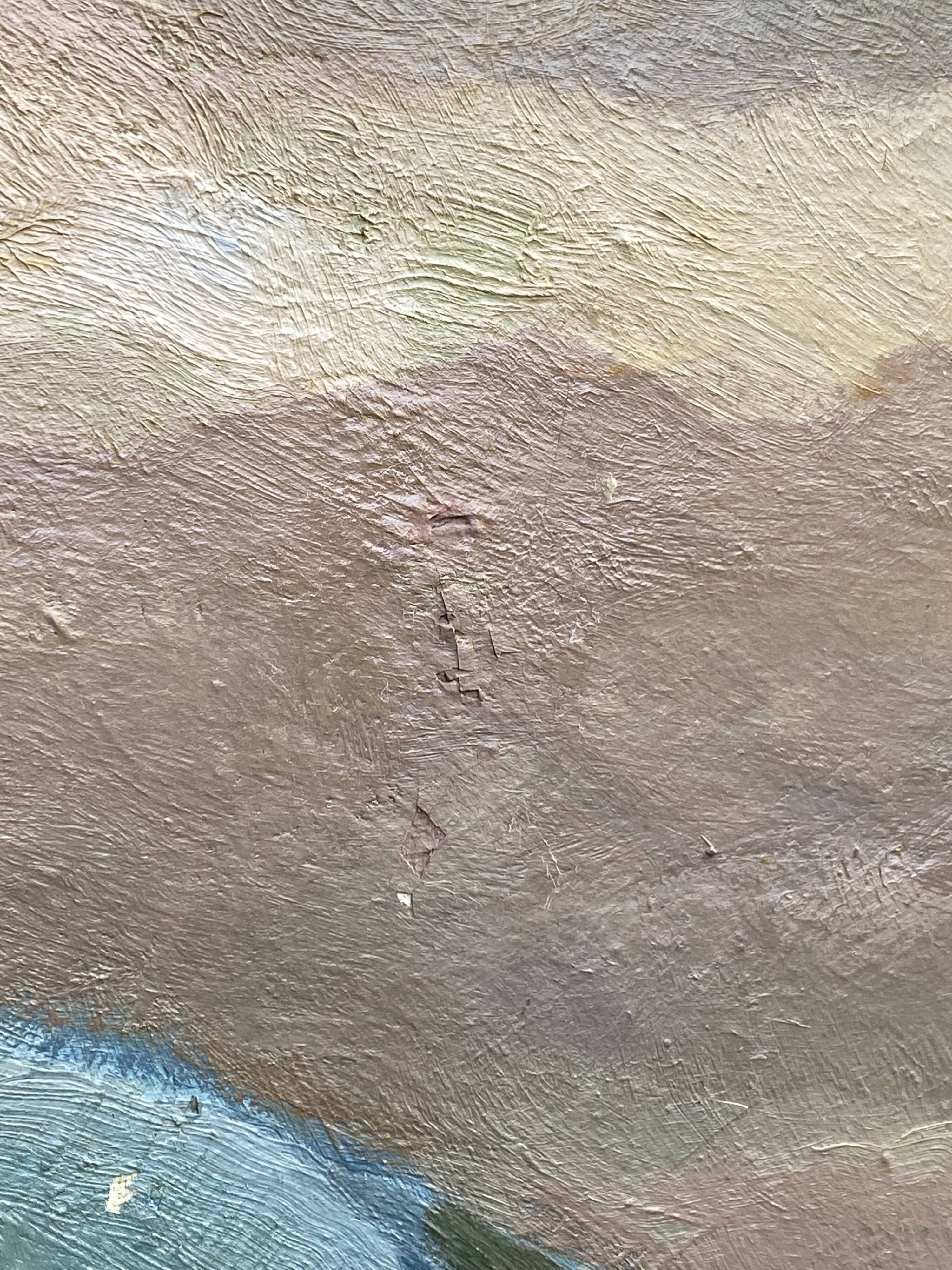 Painting of a naïve style horse