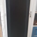 Antique mirror beveled restyled silver patinated black 58x159cm