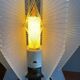 White accrylic wire table lamp 1970s