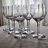 6 stemmed glasses