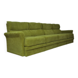 Green corduroy modular sofa, 1970s