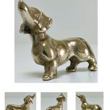 Solid brass dachshund 60s/70s