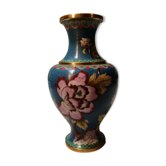 Asian cloisonné vase