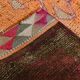 3x10 Pumpkin Orange & Pink Turkish Runner Rug, 96x309Cm