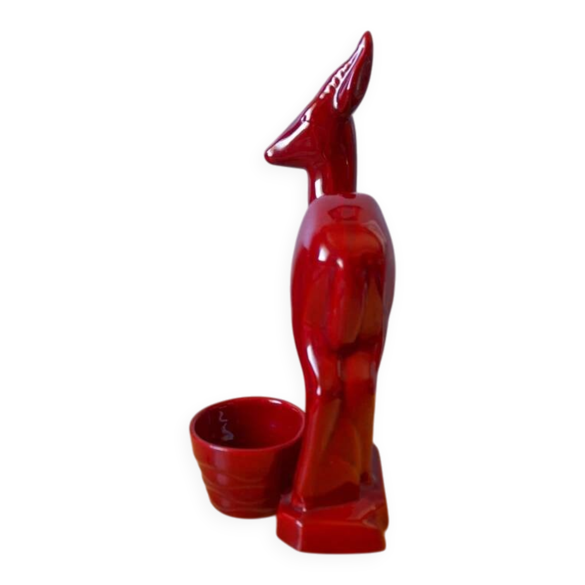 Deer Art Deco in St Clément Faience