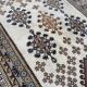 Grand tapis persan beige marron laine nouée fait main 250x350cm