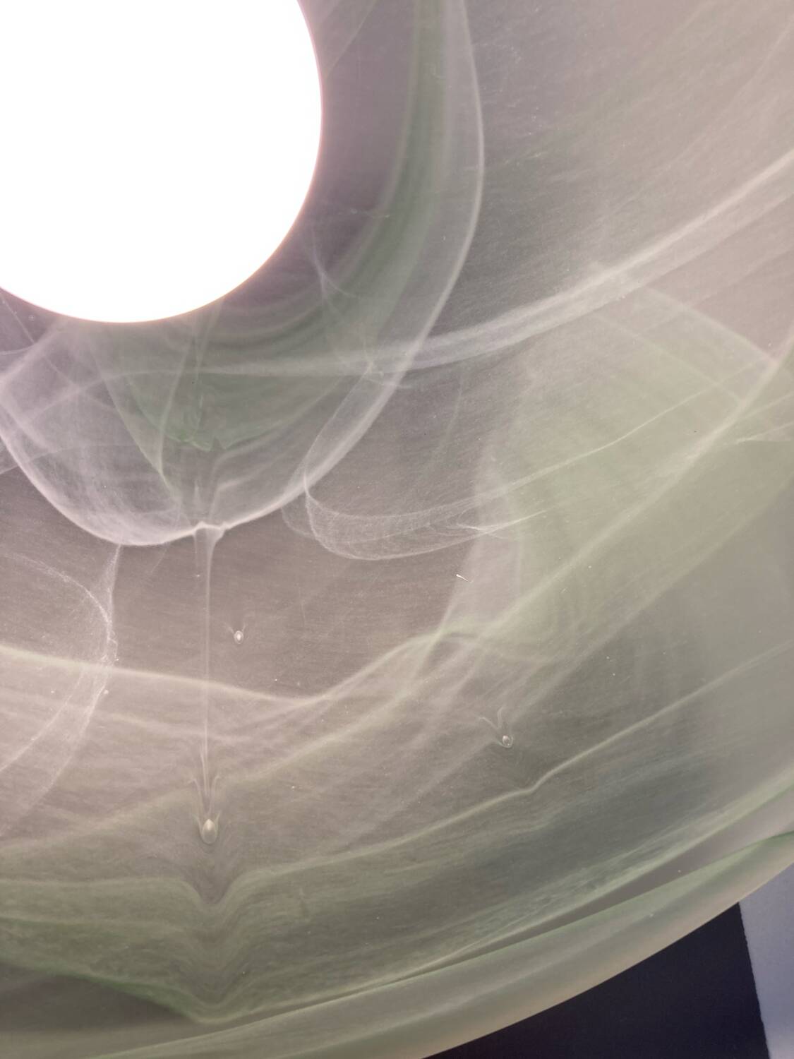 Vintage 80's murano glass pendant light