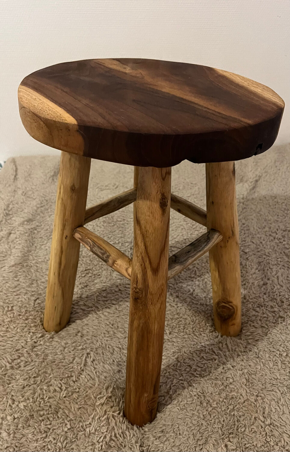 4-legged wooden stool