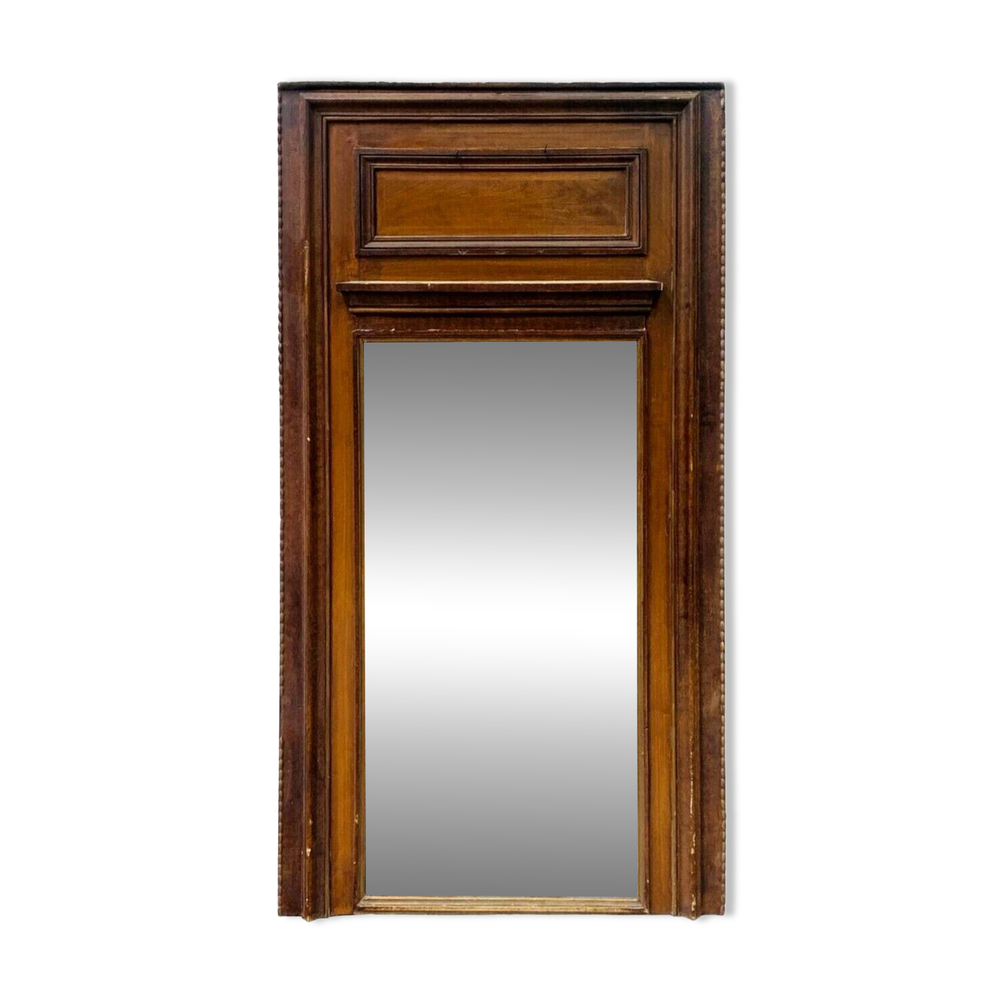 Louis XVI style trumeau in wood and patinated stucco 20th century