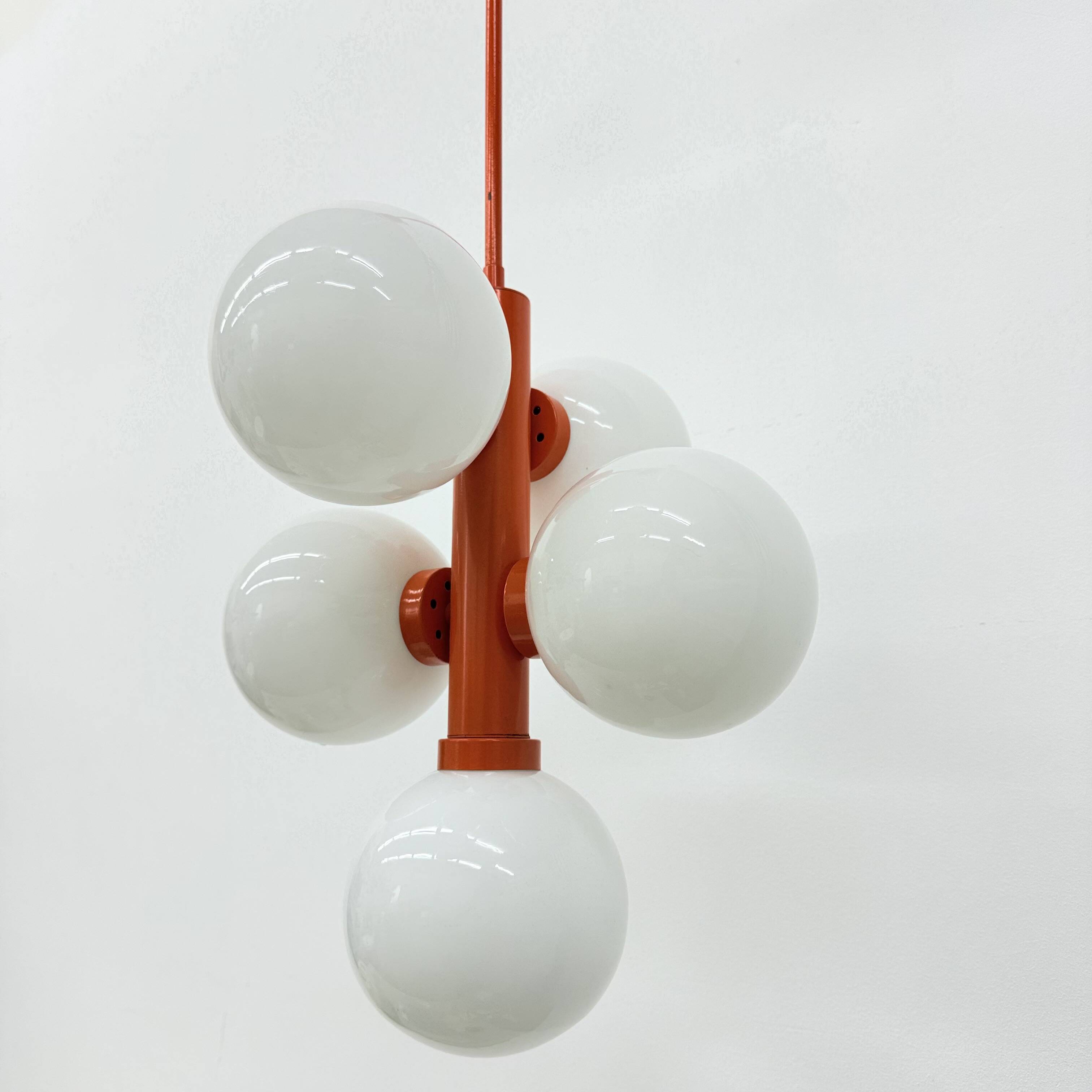 Mid-century atomic sputnik pendant lamp , 1970s