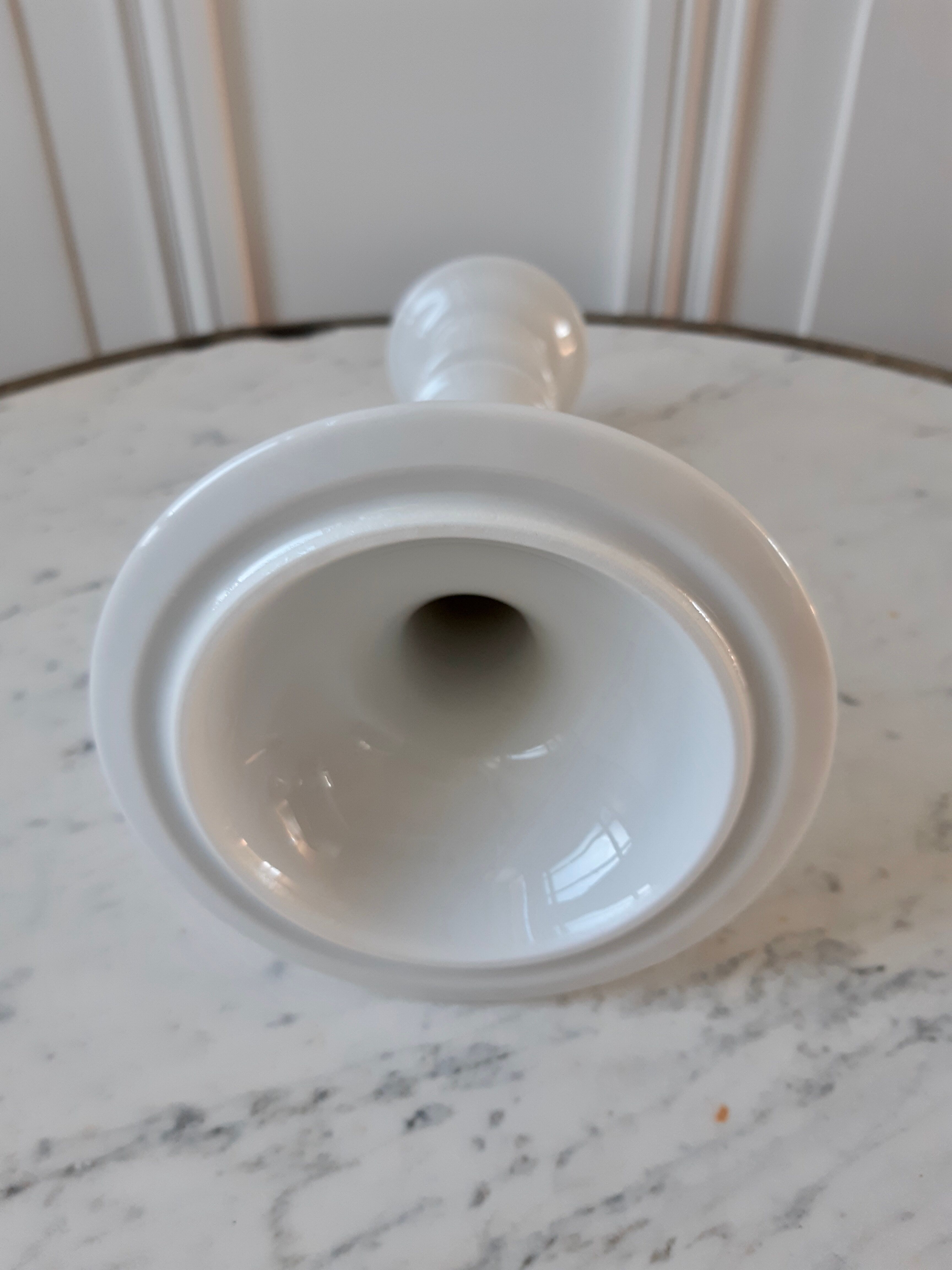 1920s porcelain candlestick