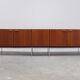 Large modernist sideboard in Indian rosewood, 1960s