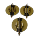 Italian Smoked Cut Glass Wall Lights, Set of 3