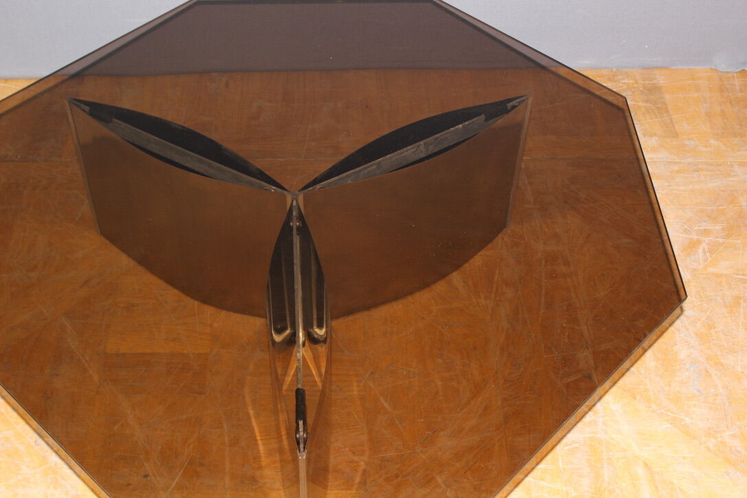 Coffee Table Rosette By Kim Moltzer And Jean Paul Barray Circa 1965