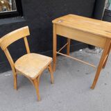 Child desk and vintage chair