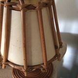 Louis Sognot rattan bedside lamp