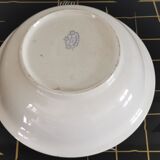 Salad bowl in iron earth Sarreguemines U & C model "Planter"