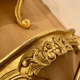 Pair of gilded wall shelves