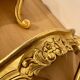 Pair of gilded wall shelves