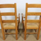 Pair of ardèchois armchairs
